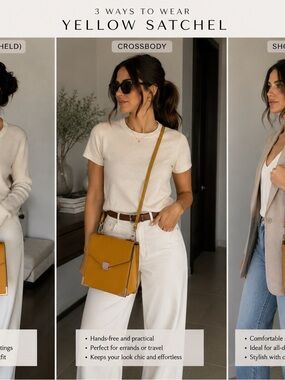Aldo Mustard Yellow Satchel Crossbody Bag
